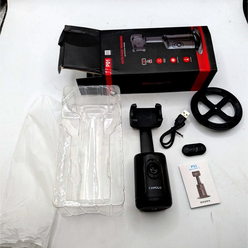 NEW P01 Magic Shot Auto Face Tracking Selfie Stick Tripod - Picture 3 of 13